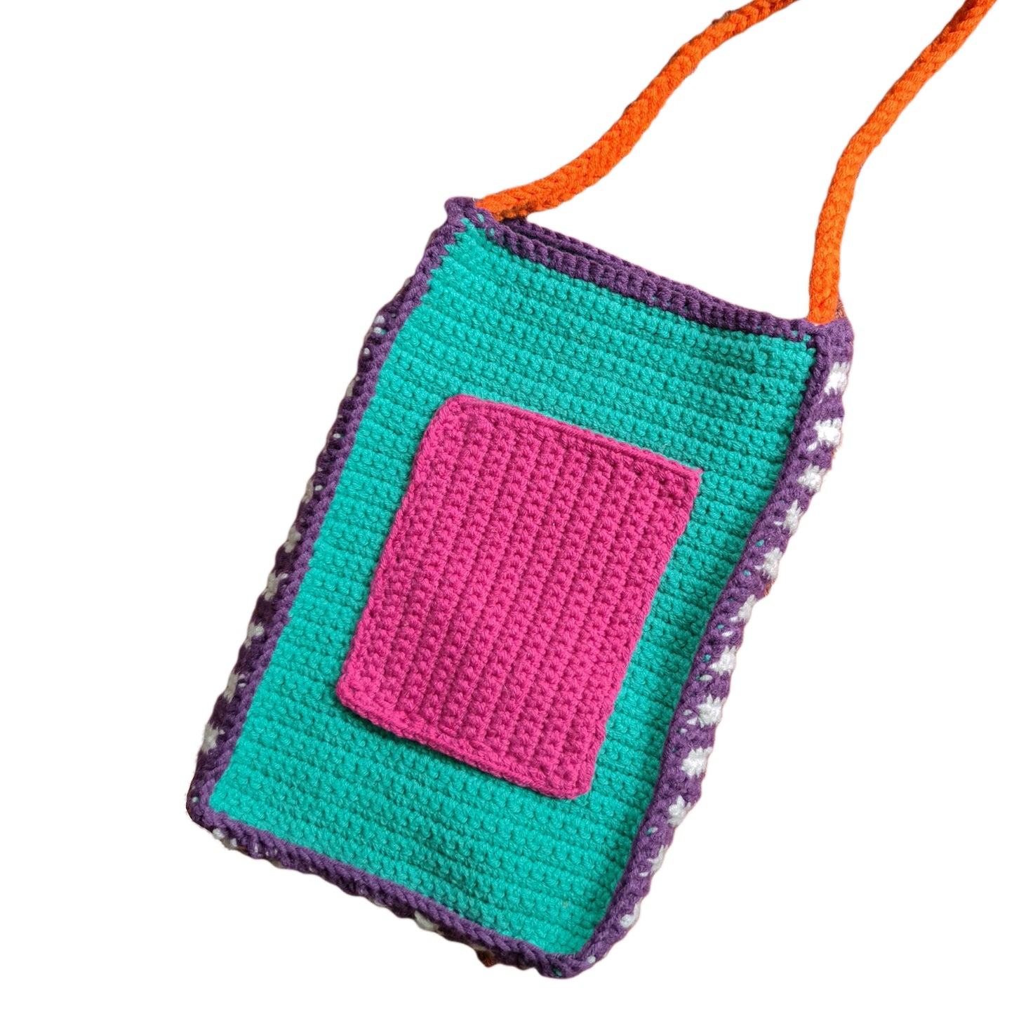 Sarıko Phone Bag detail showing knit texture