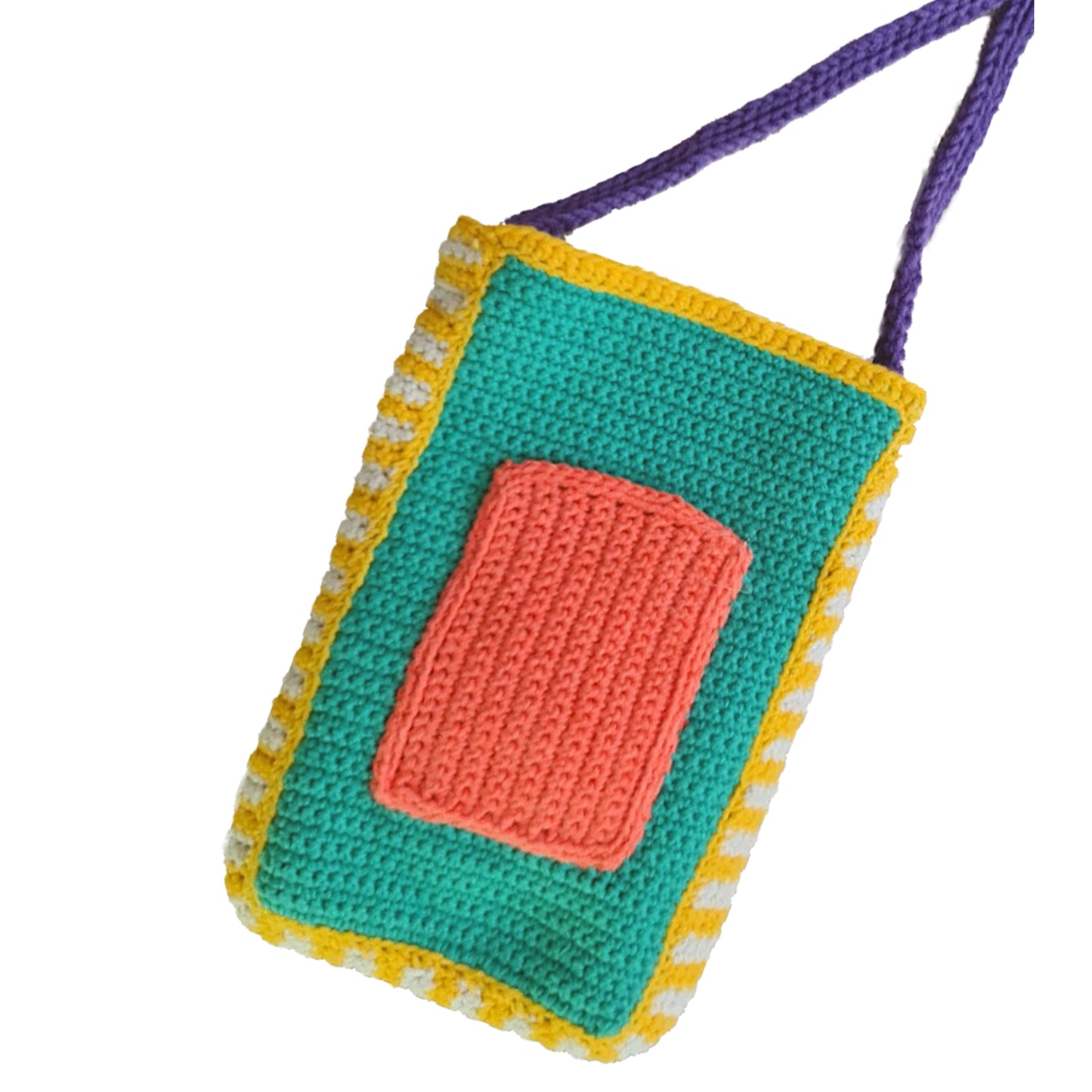 Şaşko Phone Bag detail showing knit texture