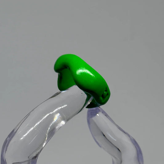 Mozaika Collective Irregular Clay Ring worn on hand, one-of-a-kind polymer clay ring Berlin