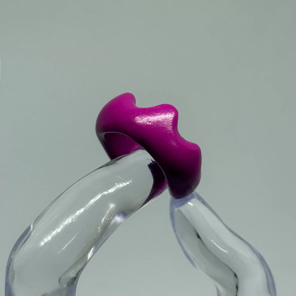 Mozaika Collective Irregular Clay Ring handmade from premium polymer clay, unique artisan jewellery