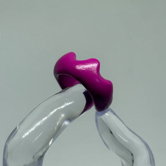 Mozaika Collective Irregular Clay Ring handmade from premium polymer clay, unique artisan jewellery
