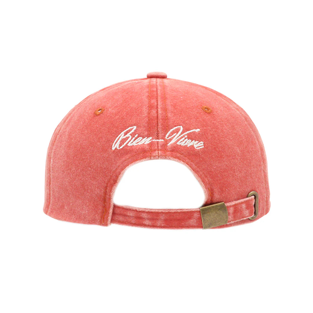 Pfirsichroséfarbene Mütze