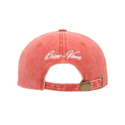Pfirsichroséfarbene Mütze