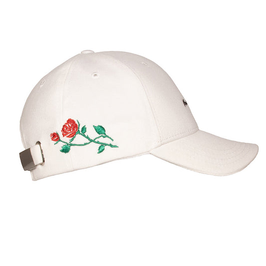 La Rose Du Jardin White Cap side view