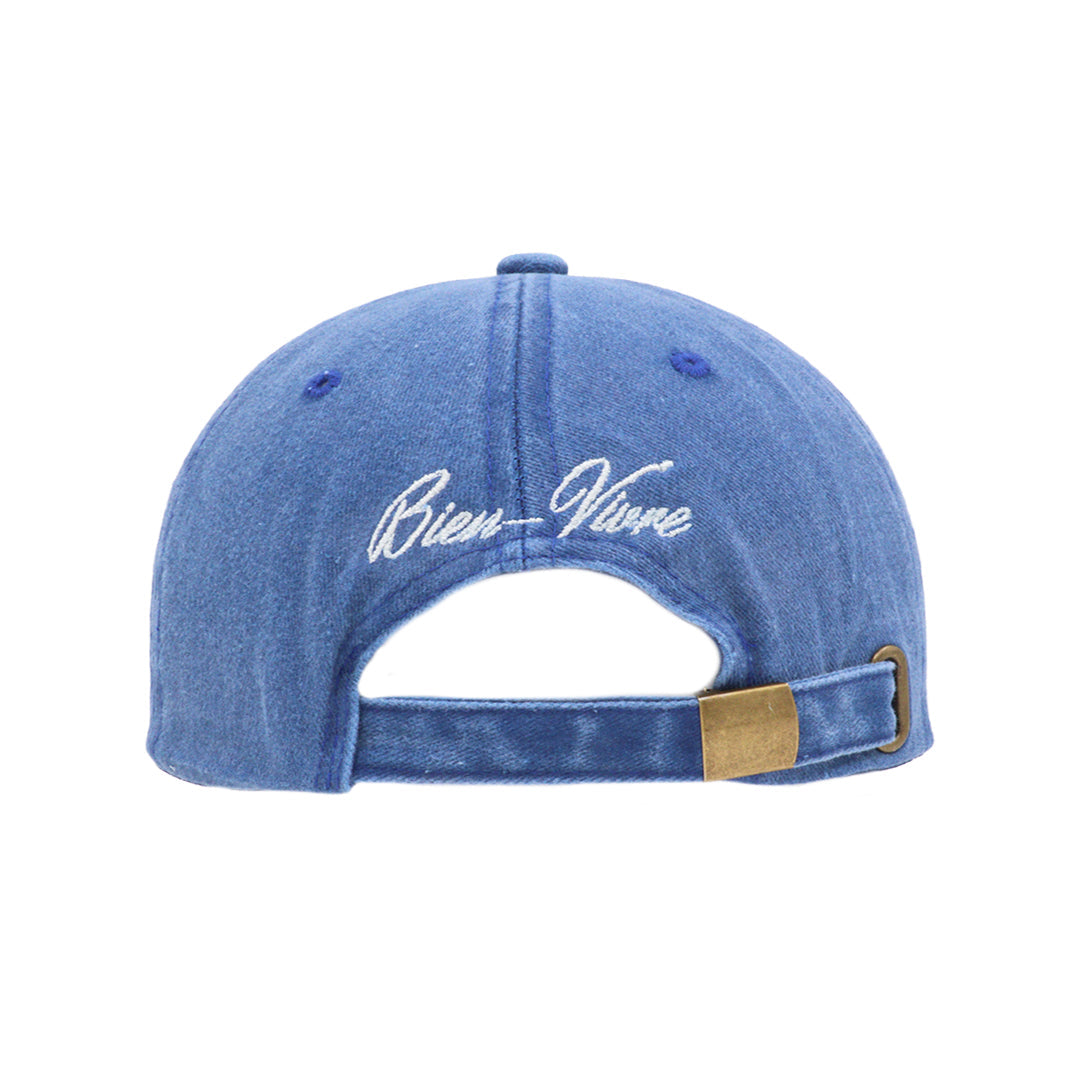 Washed Blue Cap back view