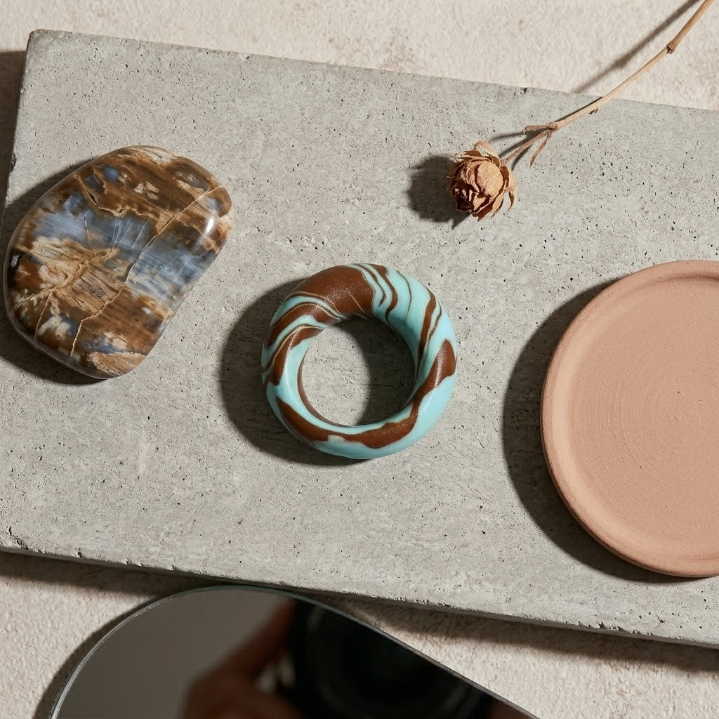 Dome Clay Ring – Mint