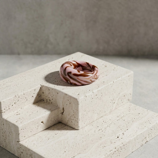 Dome Clay Ring – Pink