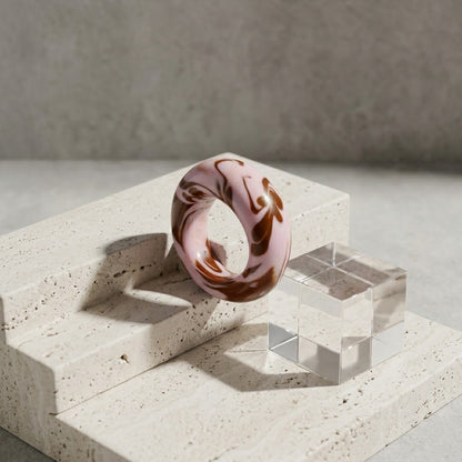 Dome Clay Ring – Pink