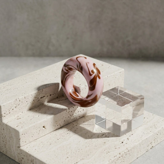 Dome Clay Ring – Pink