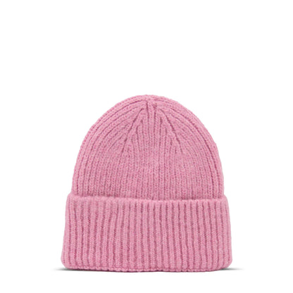 Maison Sacrée Pink Knitted Beanie back view, soft shape-retaining premium beanie