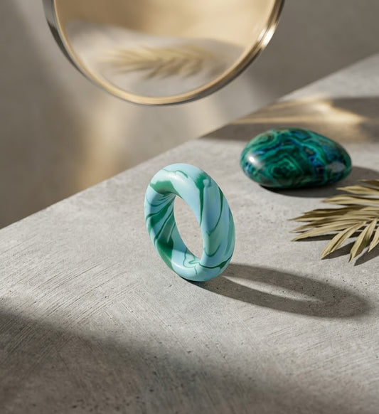 Dome Clay Ring – Green