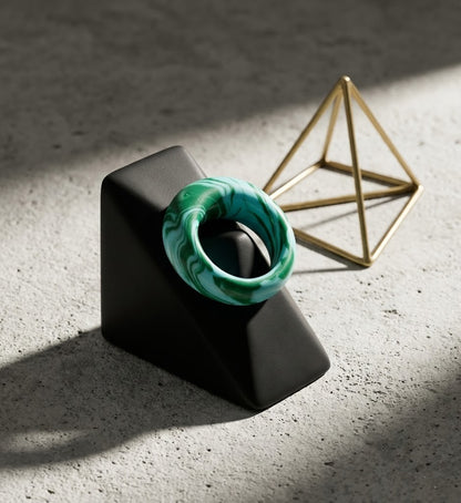 Dome Clay Ring – Green