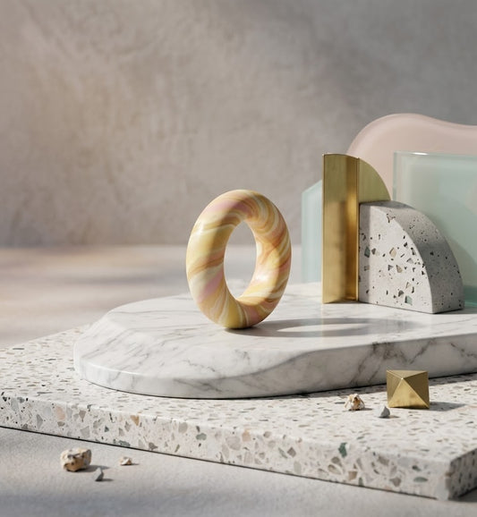 Dome Clay Ring – Yellow